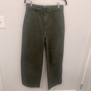 Everlane Utility Wide-Leg Pant in Olive